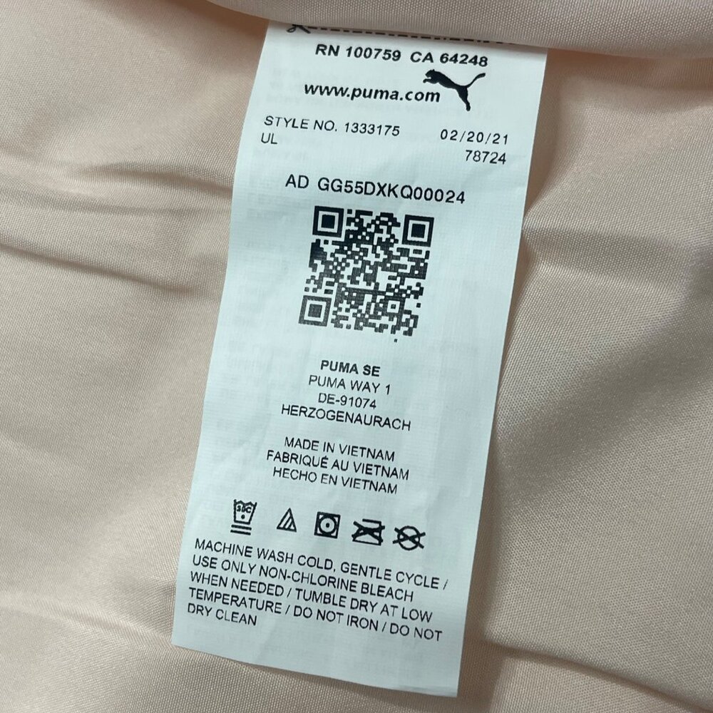 Puma Youth Puffer Vest & Leggings Set Beige & Black Polyester - Picture 8 of 10